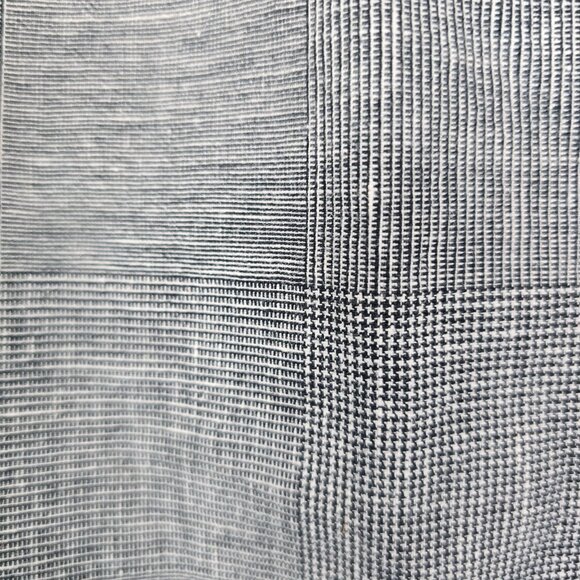 Cordelia Anthropologie Linen Glen Check Wide Folded Overlay Skirt, Sz 6 - Picture 6 of 8